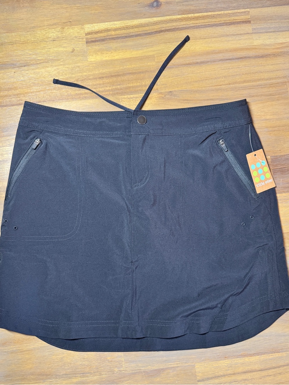Title Nine: Black Skort with Mesh Shorties, Size 2